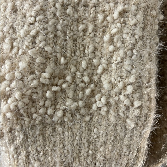 POL Soft Fuzzy White/Ivory Slouchy Oversized Sweater - Picture 3 of 16